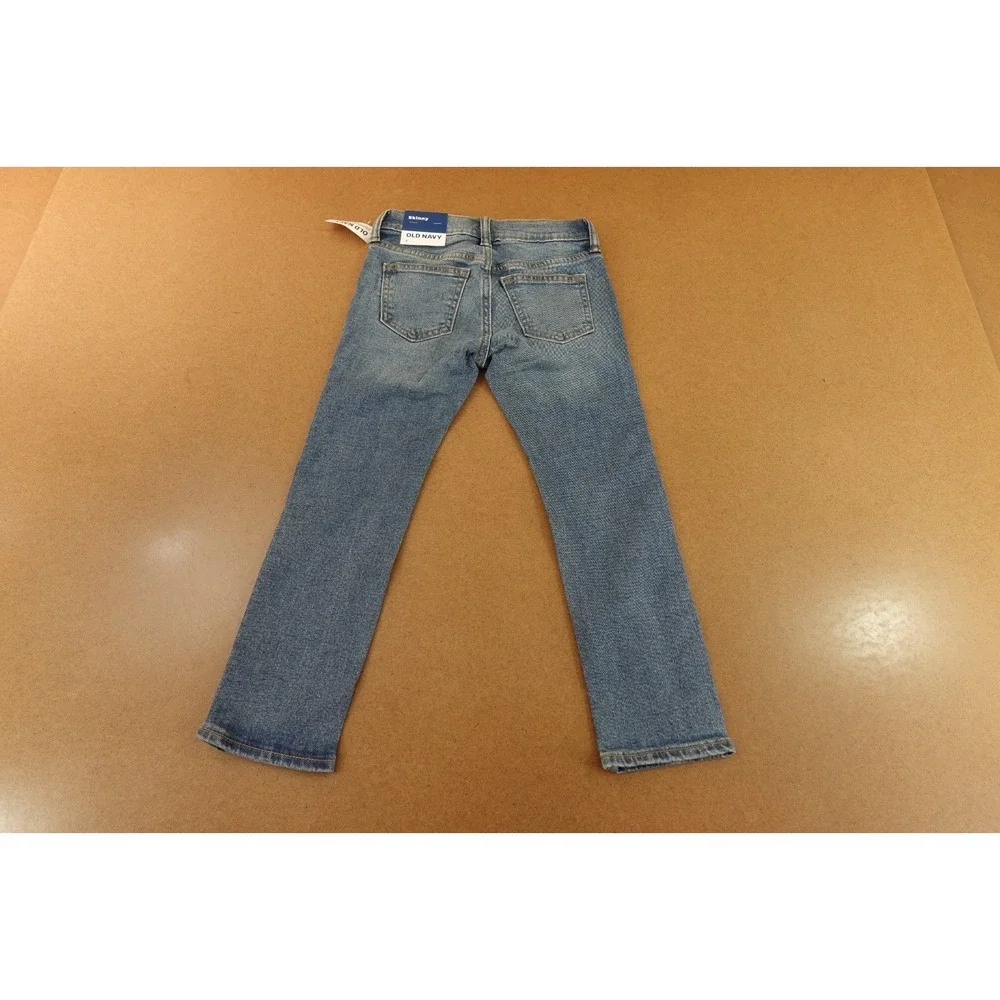 Old Navy Boys Size 5 Medium Wash Denim Built-In Flex Skinny Jeans NWT